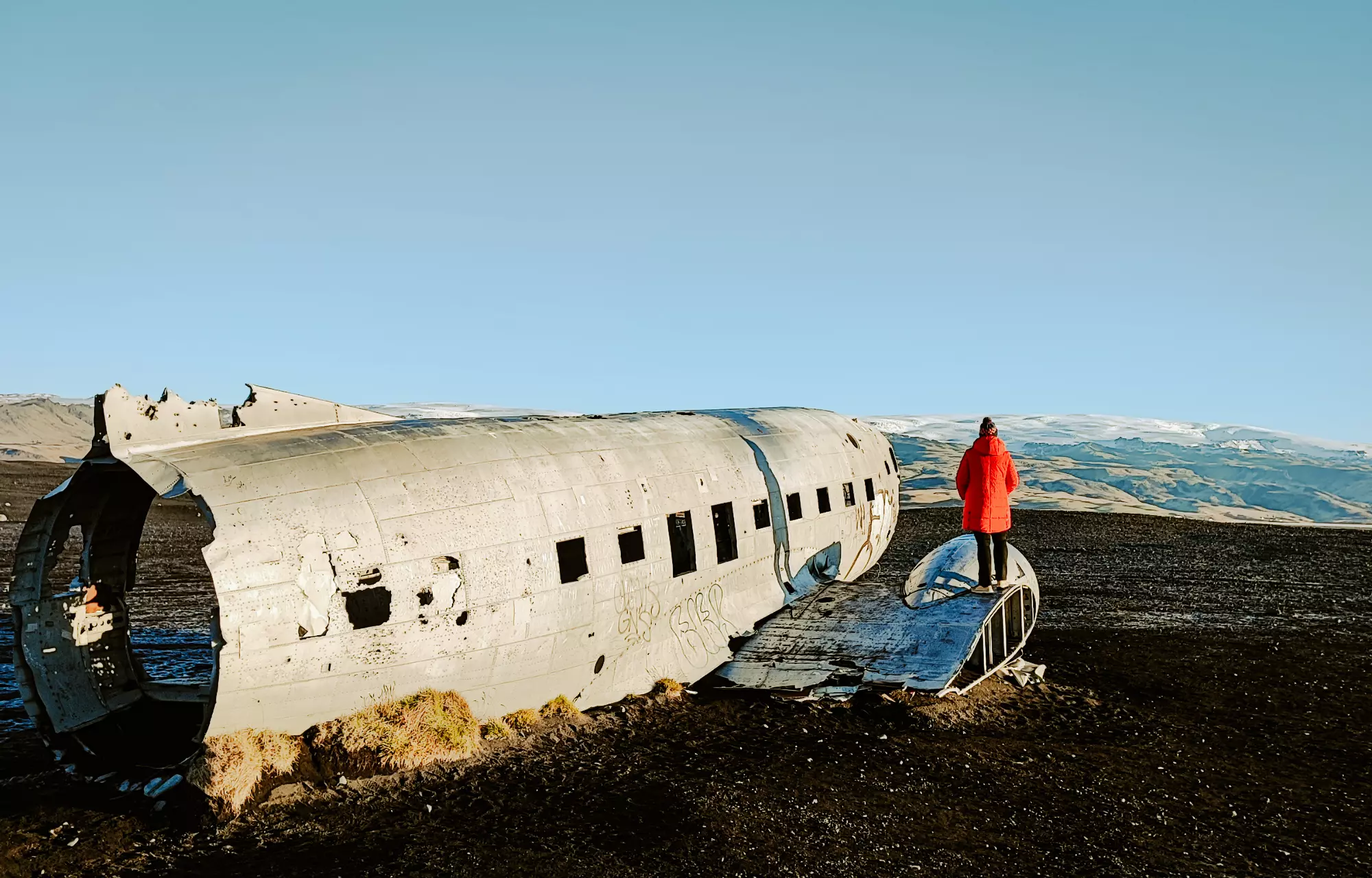 Carcasse avion Islande